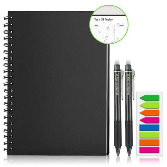 A4 smart reusable erasable notebook Spiral Notebook Paper Notepad Pocketbook Diary Journal Office School Drawing Gift